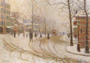 Paul Signac The Boulevard de Clichy under Snow USA oil painting artist